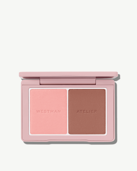 Coquette + Mimi (bright pinky peach + tawny beige)